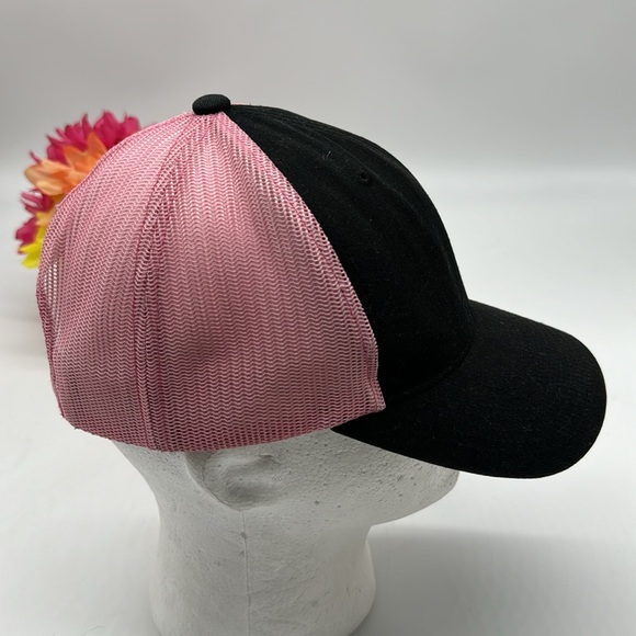 Hurley Black Pink Trucker Hat Adjustable Surfer HT6102 - Picture 2 of 5